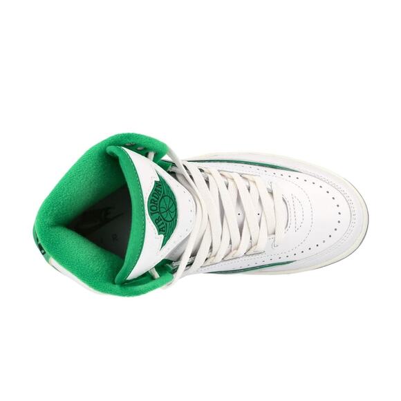 Nike Air Jordan 2 Retro Kids Basketball Shoes Size 6Y US Green White DQ8562 103 - Picture 4 of 5